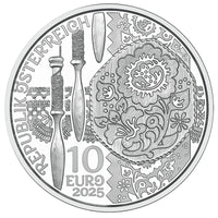 2025 Aufdirndln - Linen - 10€ Austria Proof
