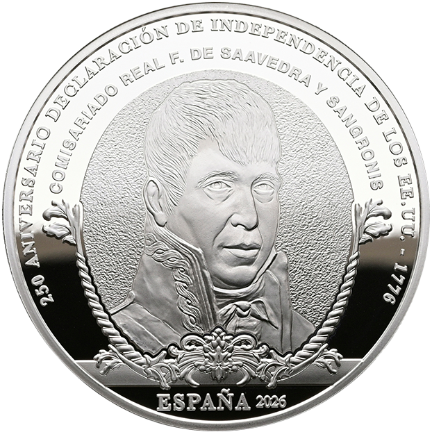 2026 Francisco de Saavedra - €10 Spain Proof
