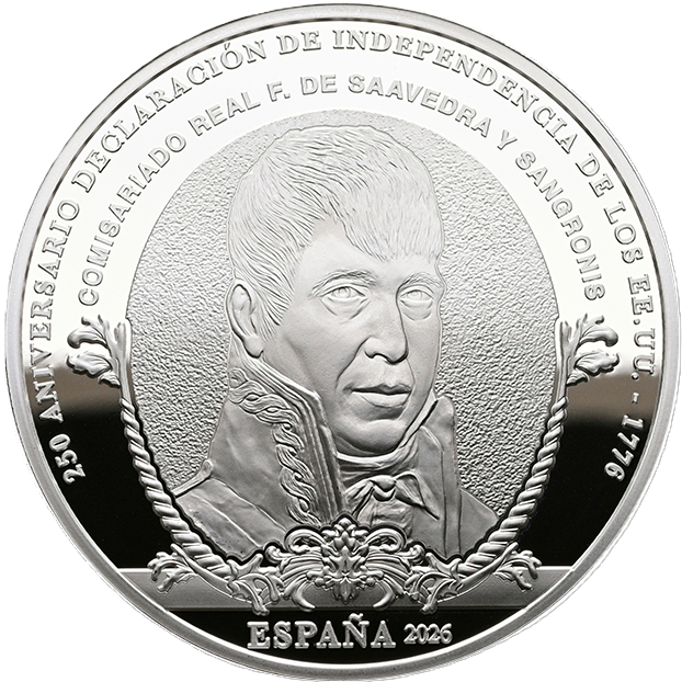 2026 Francisco de Saavedra - €10 Spain Proof