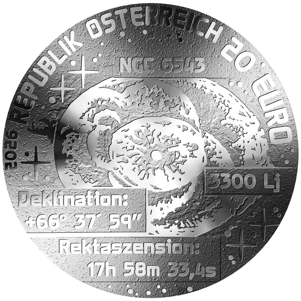 2026 Cat's Eye Nebula - 20€ Áustria Proof