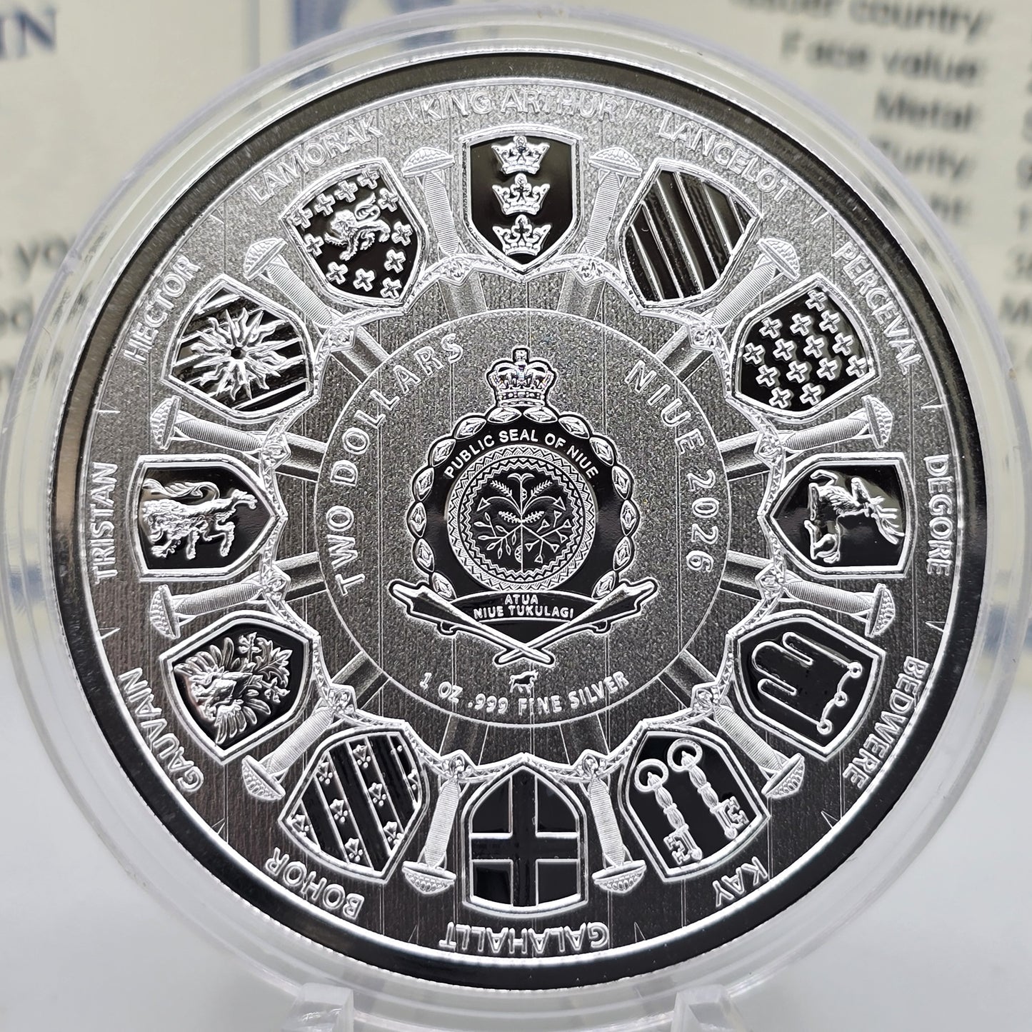2026 Camelot 'Sir Perceval' - Niue Proof