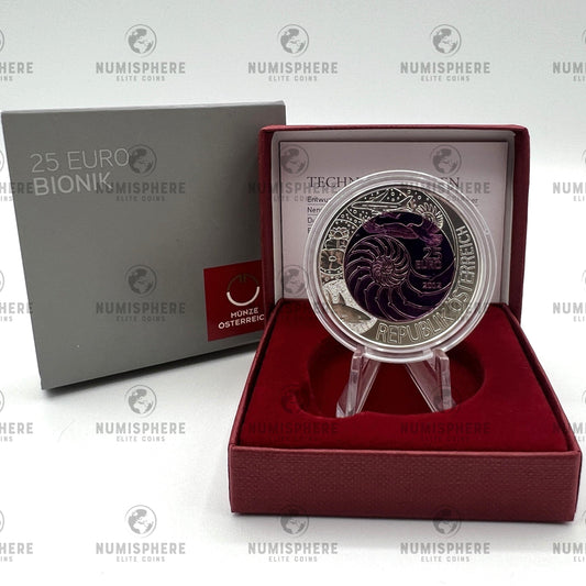 2012 Bionics - 25€ Áustria Niobium Proof - 25 Euro, Proof