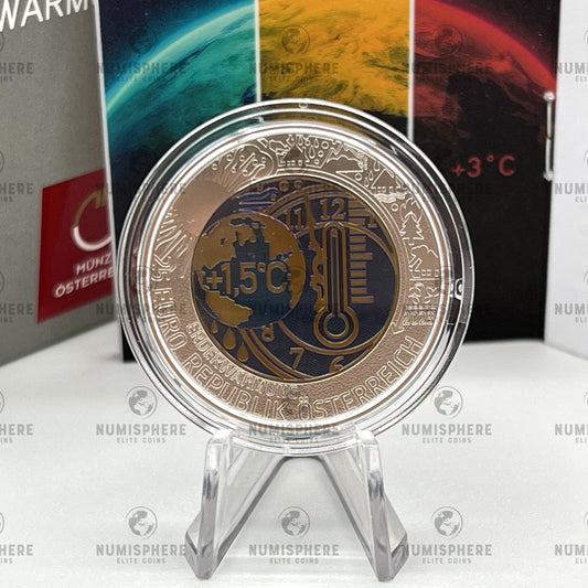 2023 Aquecimento Global - 25€ Áustria Niobium Proof - 25 Euro, Proof